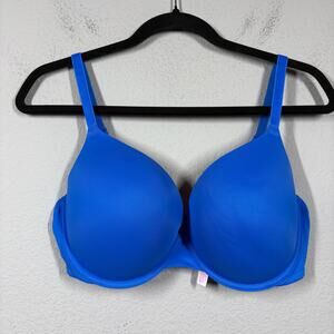 Pink Victoria’s Secret 36DD Full Cup Wired T-Shirt Bra Blue Pink Lined Padded